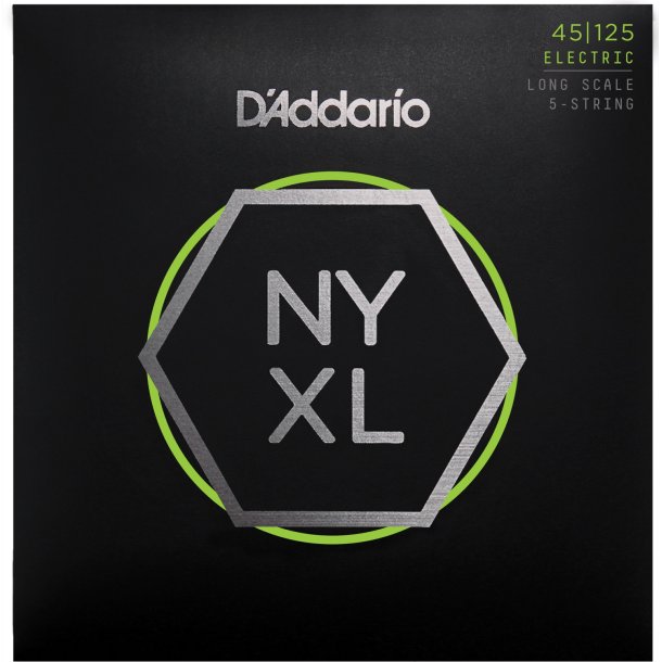 D'Addario NYXL45125, Light top/Med. Bottom 045 - 125